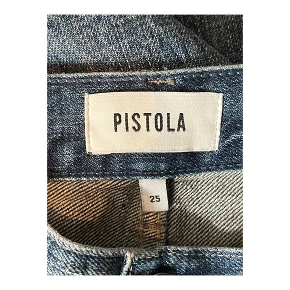 Pistola Jeans Presley high rise relaxed roller blue size 25 - Picture 6 of 9
